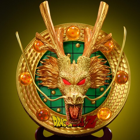 WH 神龙再现 黄金神龙3D浮雕立体壁挂 七龙珠