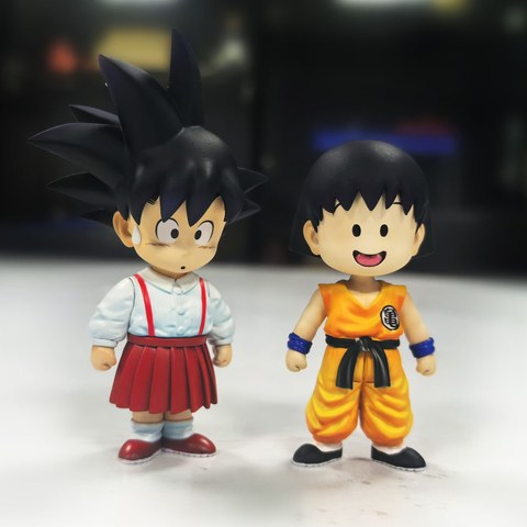 神与神5 裙子孙悟空＆道服小丸子 七龙珠 樱桃小丸子