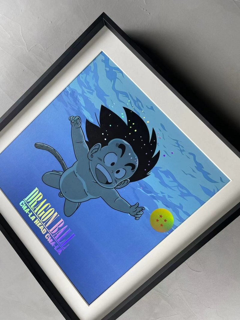Drunky Monkey Crew 醉猴组 七龙珠小悟空涅槃创意烫印合金装饰画 官图 3