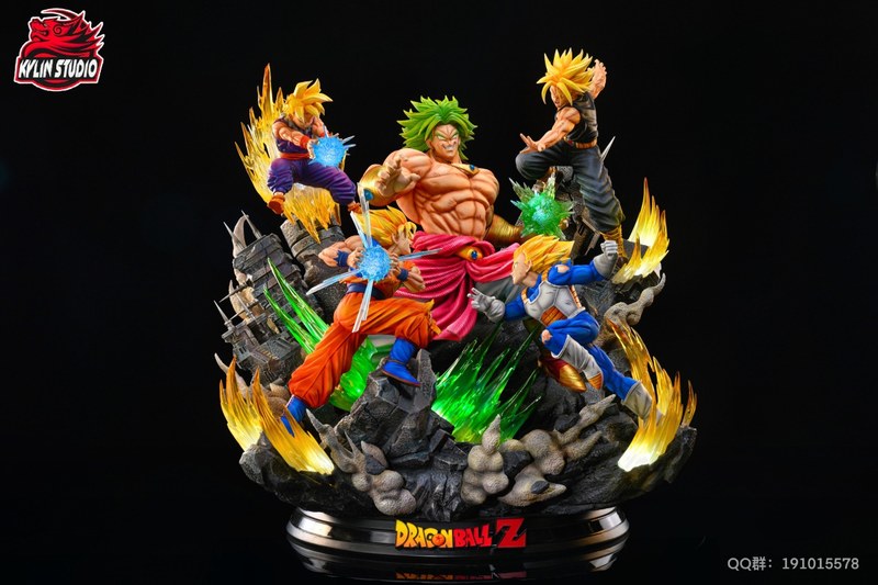 布罗利 & 悟空 & 达尔 & 特南克斯 & 悟饭 赛亚人超激战 七龙珠周年系列002 官图 2