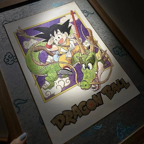 千鸟社《再见小悟空 》七龙珠复刻日式和风创意装饰画