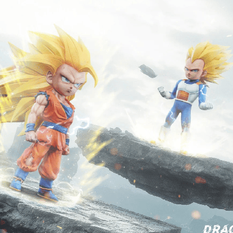 星轨 超三小悟空 & 超三小贝吉塔达尔 七龙珠 初登场