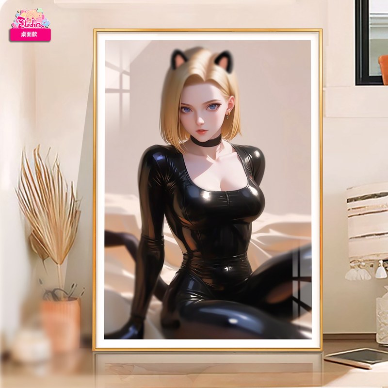 阿喵画社《猫女 18号》七龙珠 8k超大超清装饰画 官图 4