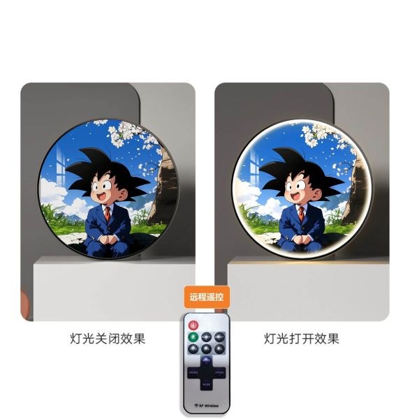 阿喵画社《樱花季 孙悟空》七龙珠 氛围灯带装饰画 官图 2